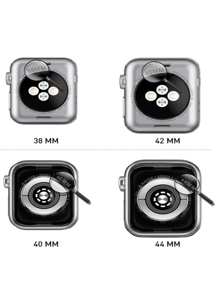 Apple Watch 42 mm Şeffaf Silikon Saat Koruma Kılıfı indirimleri