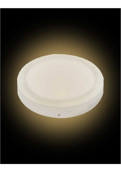 5 Adet 12W 3000K Günışığı Işık Sıva Üstü Smd Yuvarlak LED Panel KDL421