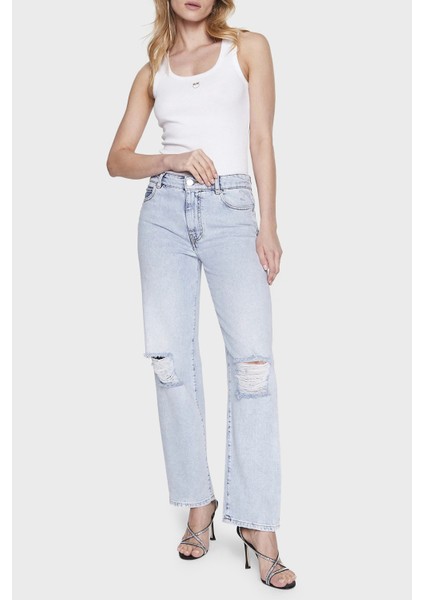 Pamuklu Slim Fit Yuvarlak Yaka Top Bayan Top 100807A0PUZ04 modelleri