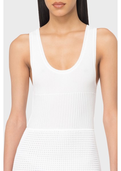 Slim Fit Yuvarlak Yaka Askılı Midi Elbise Bayan Elbise 102957A1N9Z04 fırsatları