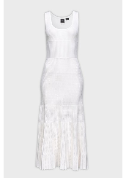 Slim Fit Yuvarlak Yaka Askılı Midi Elbise Bayan Elbise 102957A1N9Z04 indirimleri