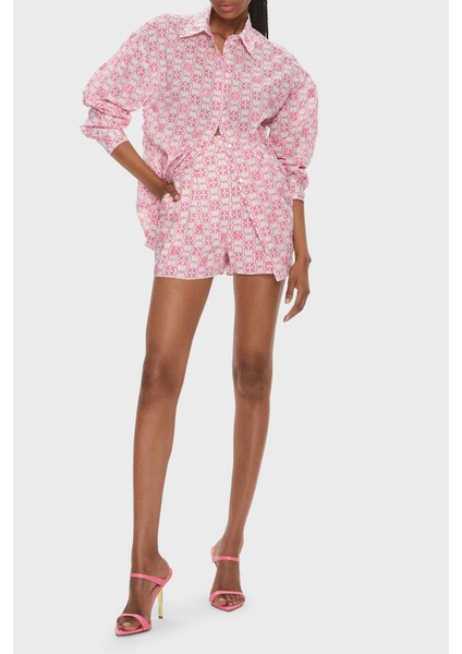 Pamuklu Yüksek Bel Regular Fit Müslin Short Kadın Short 103192A1Q1DN3