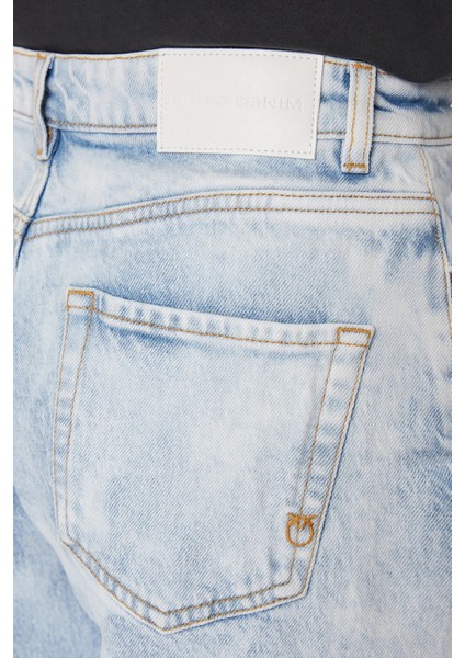 Pamuklu Yüksek Bel Mom Jeans Kot Pantolon 100379A1Mspj1 indirimleri