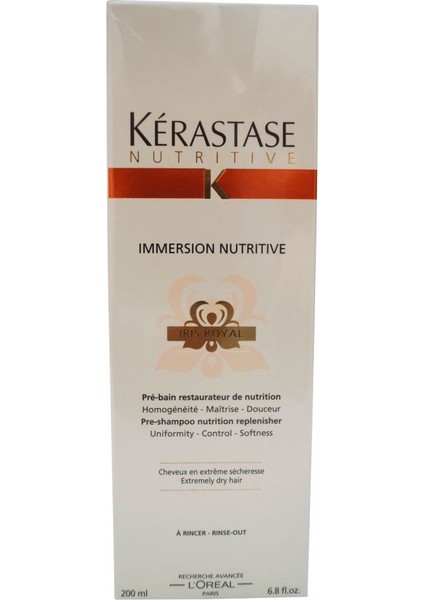 Şampuan Öncesi Bakım Bazı - Kuru Saçlar Için Iris Royal Immersion 200 ml
