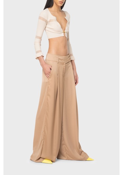 Slim Fit Transparan Şeritli Crop Hırka Kadın Hırka 102969A1NAD04 modelleri