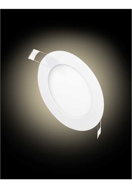 5 Adet 15W 4000K Ilık Beyaz Işık Smd Yuvarlak Slim LED Panel KDL402 modelleri