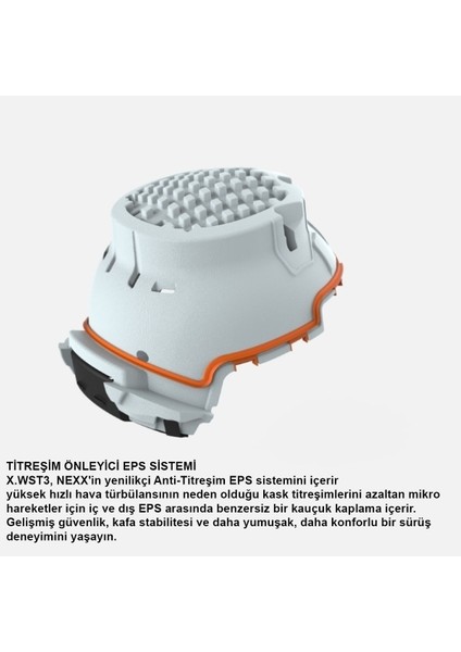 X.wst 3 Fluence Mat Gri-Kırmızı Kask fiyatları