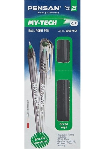 My Tech 0.7 Tükenmez Kalem 1 Kutu 25 Adet
