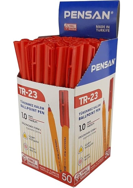 Tr-23 Üçgen Tükenmez Kalem 50 Adet fırsatları