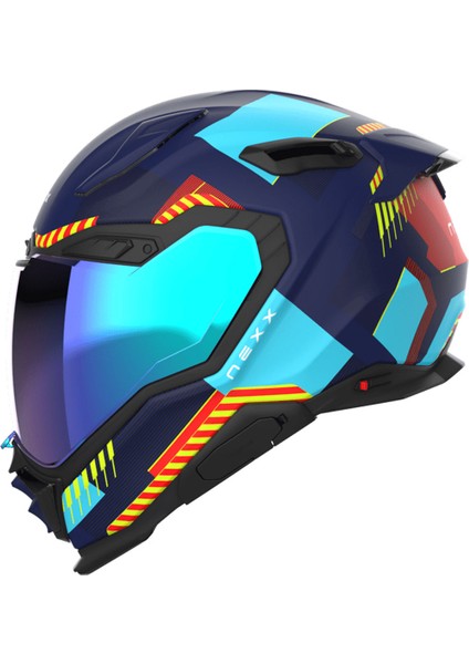 X.wst 3 Fluence Mavi-Kırmızı Kask