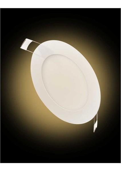 5 Adet 12W 3000K Günışığı Işık Smd Yuvarlak Slim LED Panel KDL401