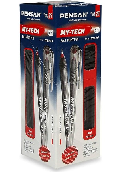 My Tech 0.7 Tükenmez Kalem 1 Kutu 25 Adet