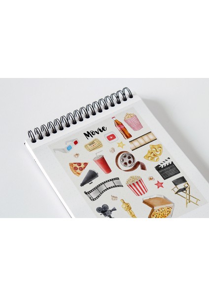 Sinema Sticker Seti Planner Ajanda Bullet Journal Için Uygun Set fiyatları