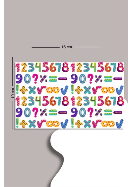 80 Adet Karışık Rakamlar Sticker Seti Planner Ajanda Bullet Journal Için Uygun Set