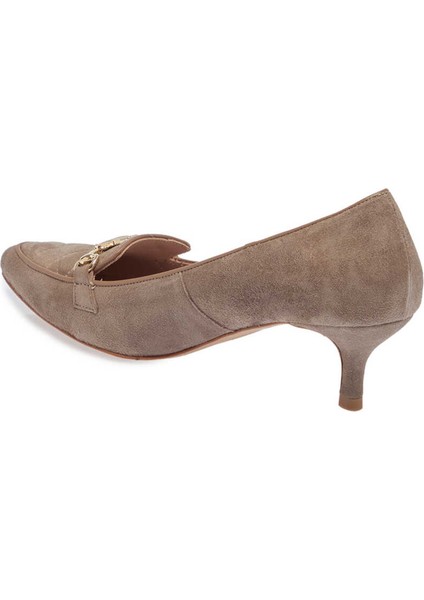 Vizon Hakiki Süet Deri Kadın Stiletto - K24I1AY67467-A02