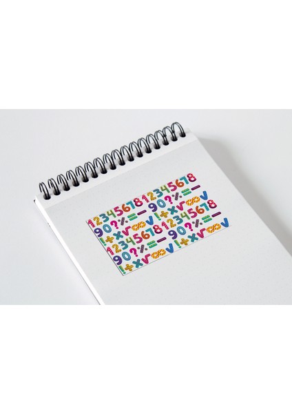 80 Adet Karışık Rakamlar Sticker Seti Planner Ajanda Bullet Journal Için Uygun Set fiyatları