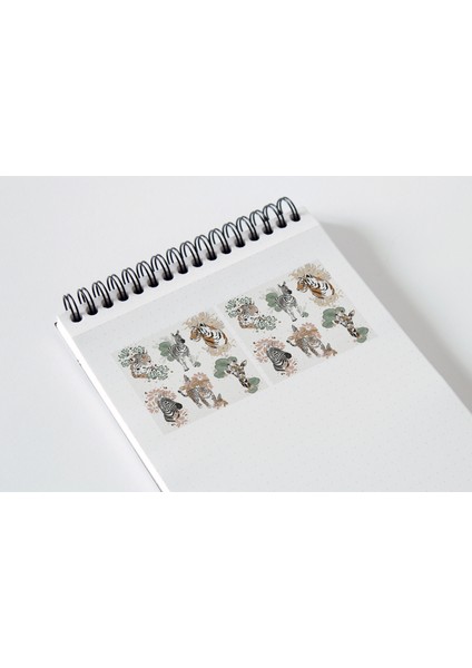 Safari Temalı Çoklu Sticker Seti Planner Ajanda Bullet Journal Için Uygun Set fiyatları