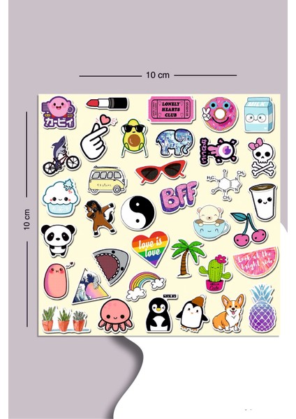 3 Sayfa Karışık Çoklu Sticker Seti Planner Ajanda Bullet Journal Için Uygun Set modelleri