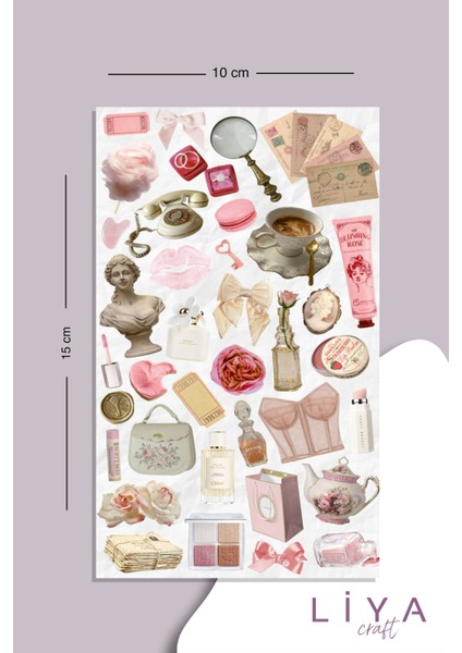 Girl Dekoratif Sticker Seti – Planner, Ajanda ve Bullet Journal İçin Renkli Etiket Koleksiyonu