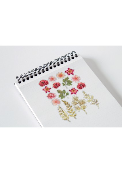 Flower Sticker Seti Planner Ajanda Bullet Journal Için Uygun Set fiyatları