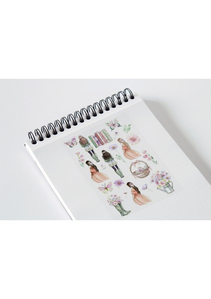 Women Flower Sticker Seti Planner Ajanda Bullet Journal Için Uygun Set fiyatları