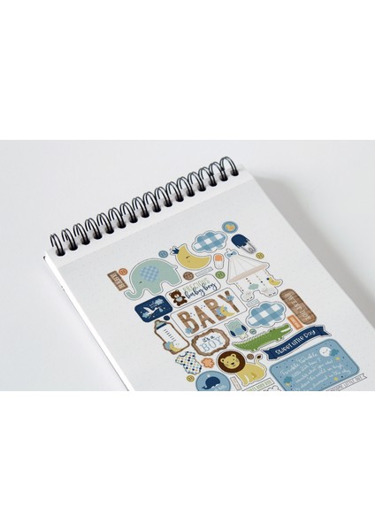 Baby Boy - Planlayıcı Sticker Seti Planner Ajanda Bullet Journal Için Uygun Set