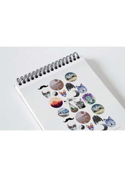Karışık Relax Planlayıcı Sticker Seti Planner Ajanda Bullet Journal Için Uygun Set fiyatları