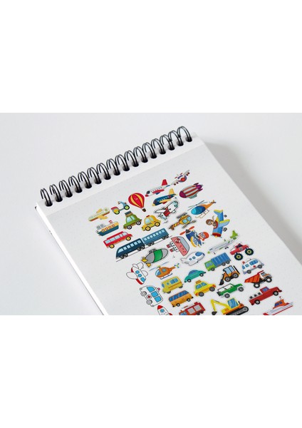 Araba Temalı Karışık Sticker Seti Planner Ajanda Bullet Journal Için Uygun Set