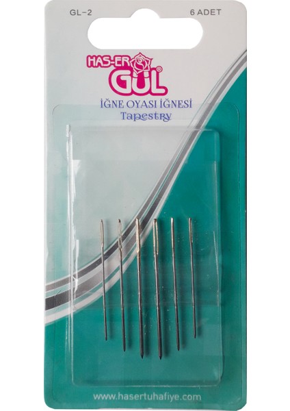 Iğne Oyası Iğnesi 6 Adet Gl-2
