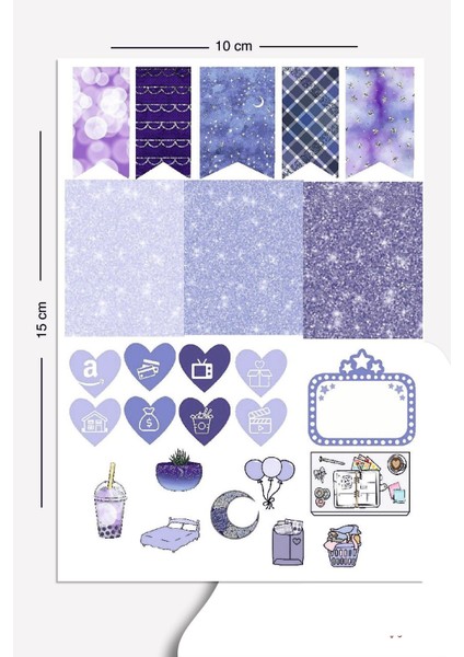 Sticker Seti Planner Ajanda Bullet Journal Için Uygun Set