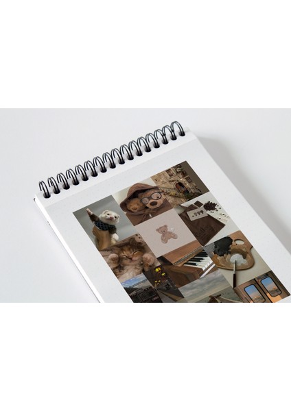 Kahverengi Temalı Sevimli Sticker Seti Planner Ajanda Bullet Journal Için Uygun Set fiyatları