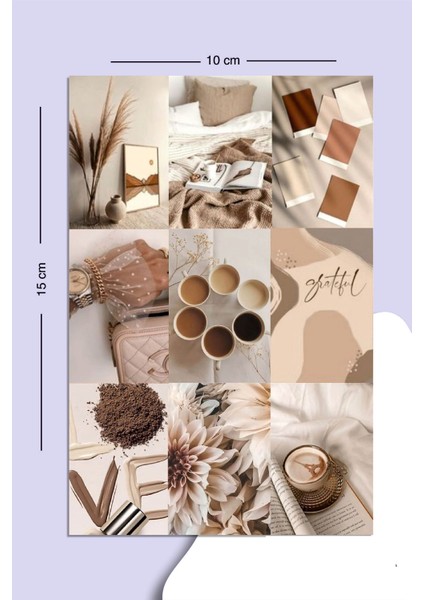 2'li Kahverengi Temalı Sticker Seti Planner Ajanda Bullet Journal Için Uygun Set modelleri