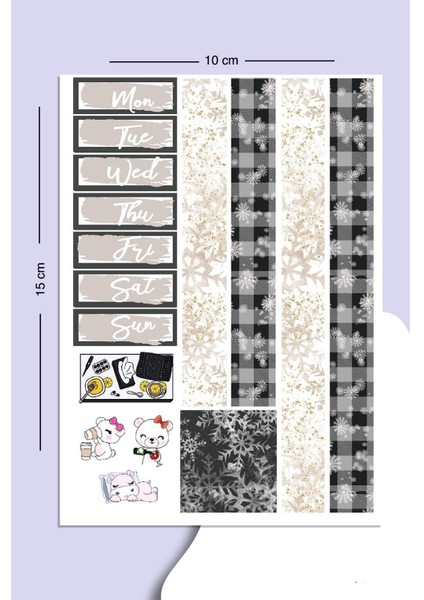 Sticker Seti Planner Ajanda Bullet Journal Için Uygun Set