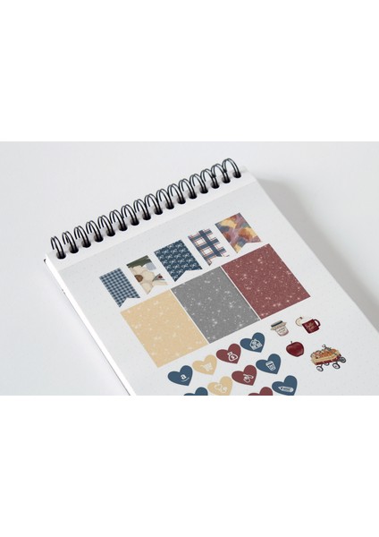Desenli Planlayıcı Sticker Seti Planner Ajanda Bullet Journal Için Uygun Set fiyatları