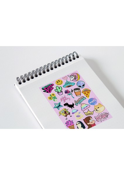 Super Girl Sticker Seti 15x20 cm Güçlü Yapışkanlı Renkli Tasarımlar fiyatları