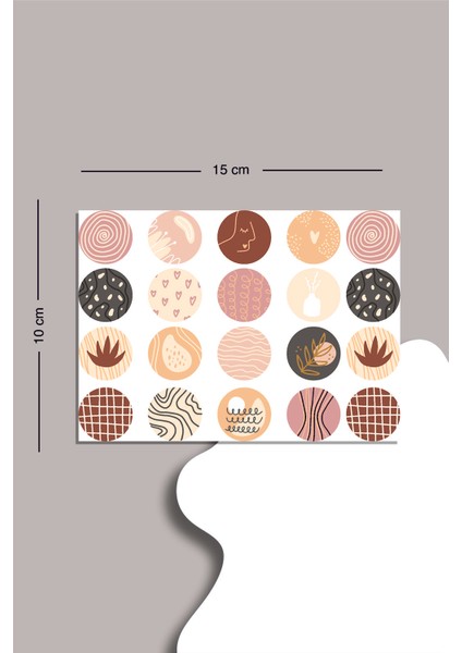 2'li Bohem Sticker Seti Planner Ajanda Bullet Journal Için Uygun Set modelleri