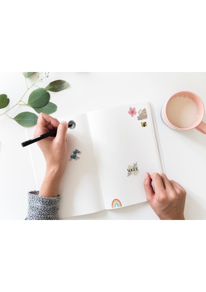 Vintage Sticker Seti Planner Ajanda Bullet Journal Için Uygun Set fiyatları