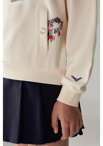 Kız Çocuk Krem Sweatshirt 23FW0SW1592