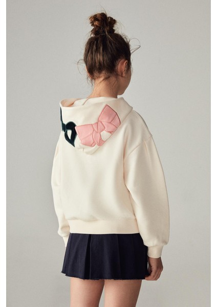 Kız Çocuk Krem Sweatshirt 23FW0SW1592
