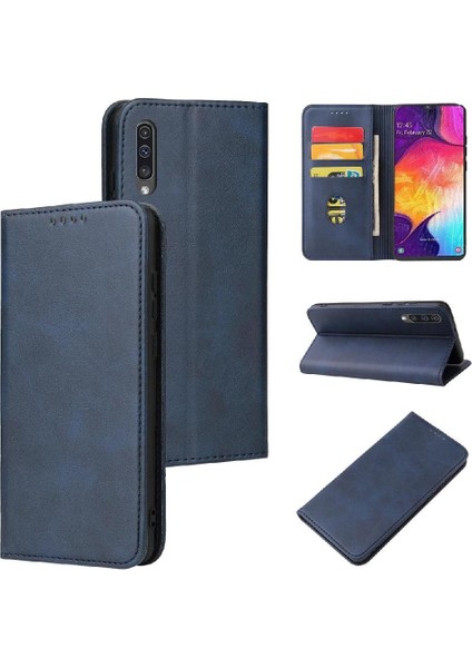 Kart Sahibinin ile Samsung Galaxy A40 Deri Folio Flip Case Için Kılıf (Yurt Dışından)