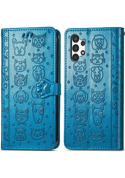 Samsung Galaxy A13 4g Darbeye Karikatür Hayvanlar Için Kılıf Kapak Çevirin (Yurt Dışından)