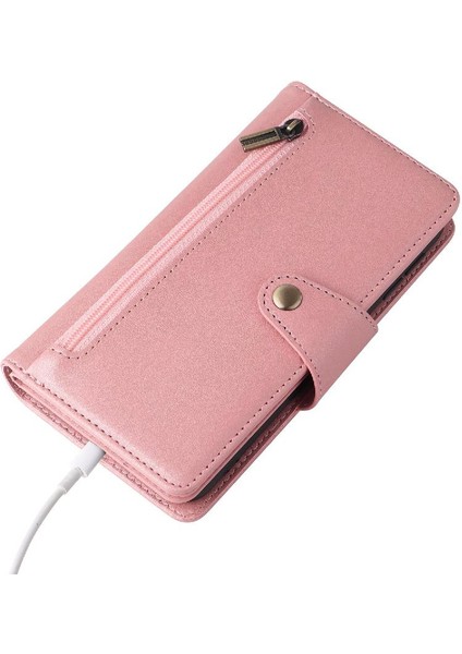 El Kayışı Manyetik Deri Fermuar Cüzdan ile Samsung Galaxy A40 Için Kılıf (Yurt Dışından) fırsatları