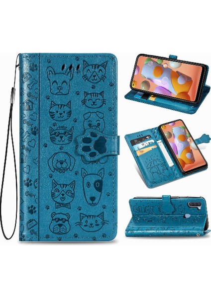 Samsung Galaxy A11 Için Kılıf Kapak Çevirin Kılıf Kısa Kayış Karikatür (Yurt Dışından) fiyatları