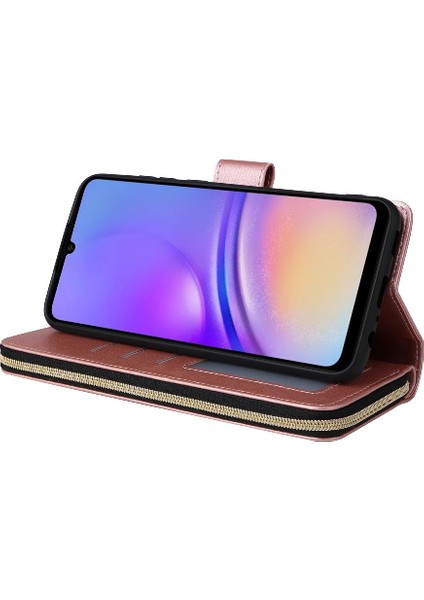 El Kayışı ile 9 Kart Yuvaları ile Samsung Galaxy A05 Cüzdan Durumda (Yurt Dışından) indirimleri