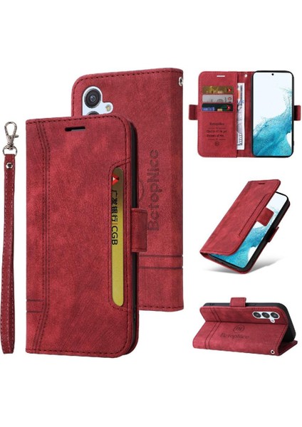 Samsung Galaxy A34 5g Tpu Deri Manyetik Cüzdan Kapak Çevirin Kart (Yurt Dışından)