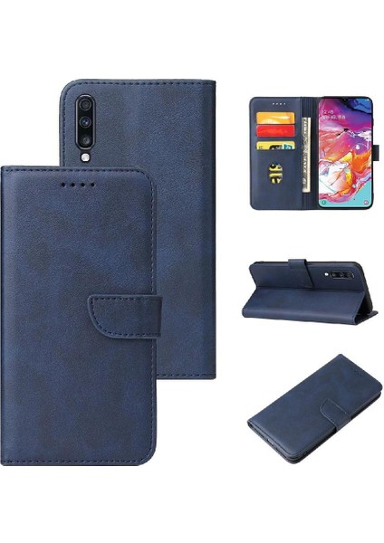 Samsung Galaxy A70 Kart Ekleme Manyetik Karbon Fiber Kart ile Kılıf (Yurt Dışından)