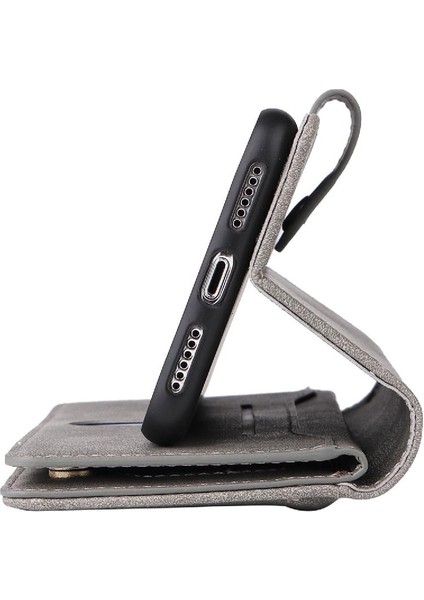 Iphone X/xs Kart Tutucu Fermuar Cüzdan Kapak El Kayışı ile (Yurt Dışından) fiyatları