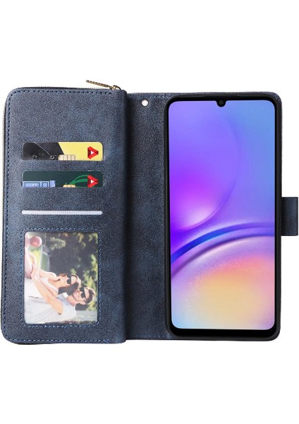 El Kayışı ile 9 Kart Yuvaları ile Samsung Galaxy A05 Cüzdan Durumda (Yurt Dışından) modelleri