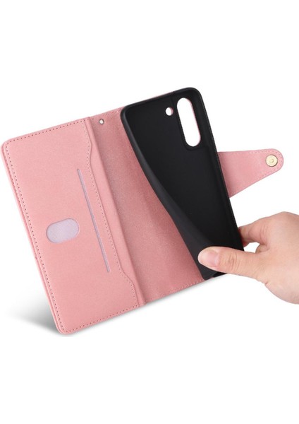 Samsung Galaxy S21 Artı Fermuar Cüzdan Kapak Için Kılıf ile El Kayışı Kartı (Yurt Dışından) fırsatları