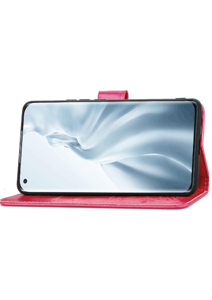 Xiaomi 11 Için Kılıf Kısa Kayış Dört Yapraklı Yonca Zarif Iş Çevirme (Yurt Dışından)